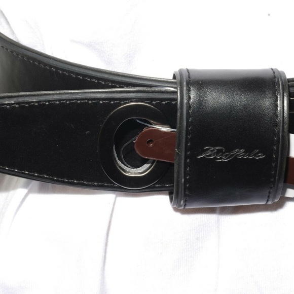 David Bitton Buffalo Turnbuckle Leather Belt 36" - Picture 7 of 8